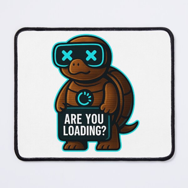 Item preview, Funny Cyber Turtle - Are You Loading? designed and sold by Derpy Lab .