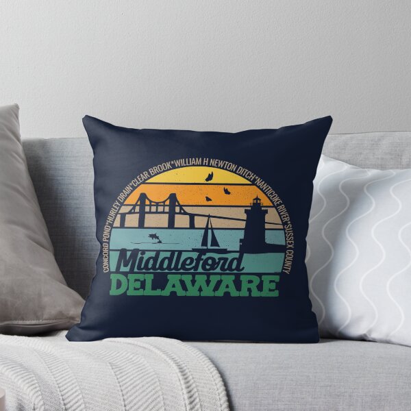 Item preview, Middleford Delaware Retro Sunset Local Pride Logo  designed and sold by CRHPOD20.