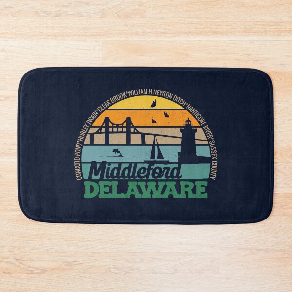 Item preview, Middleford Delaware Retro Sunset Local Pride Logo  designed and sold by CRHPOD20.