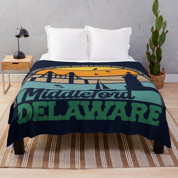 Item preview, Middleford Delaware Retro Sunset Local Pride Logo  designed and sold by CRHPOD20.
