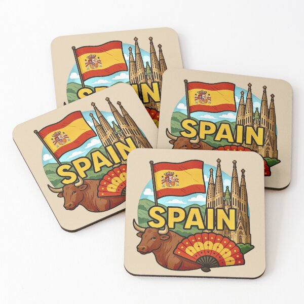 Item preview, Spain – Bull, Fan & Sagrada Familia designed and sold by Myra365Art.
