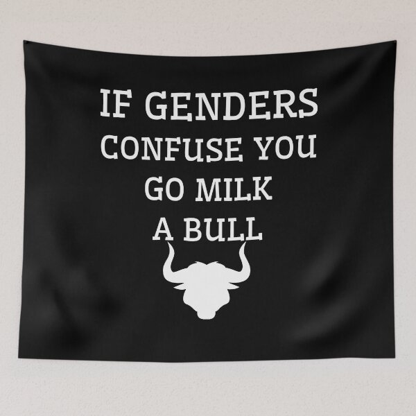 Item preview, If Genders Confuse You, Go Milk a Bull designed and sold by A-Szczesniak.