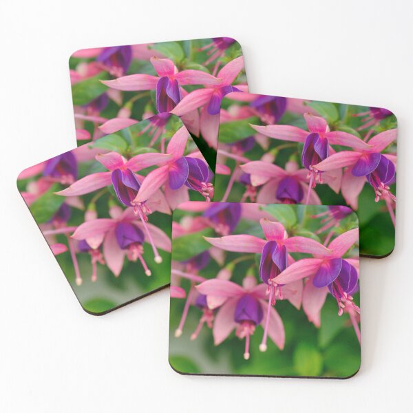 Item preview, Pink and Red Wave of Fuchsia Blooms  designed and sold by Sakurafy.