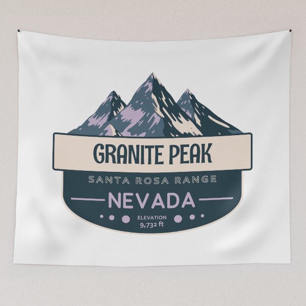 Item preview, Granite Peak, Santa Rosa Range, Nevada, Mountain Design designed and sold by Wanderful-roads.