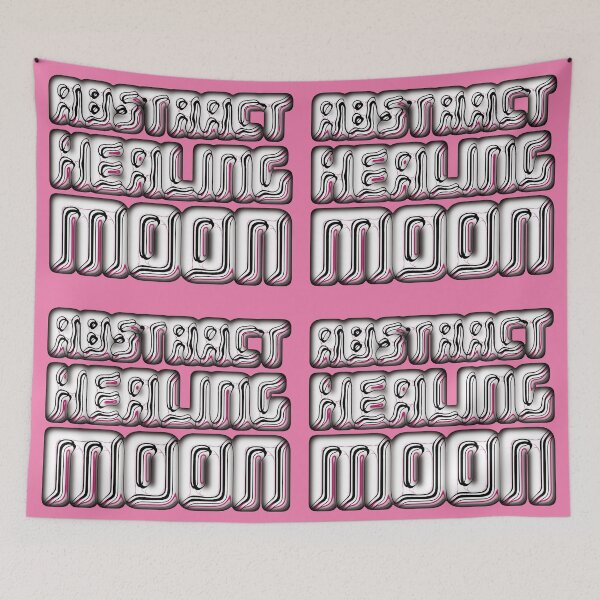 Item preview, Typography of the Abstract Healing Moon designed and sold by cremedecolor.
