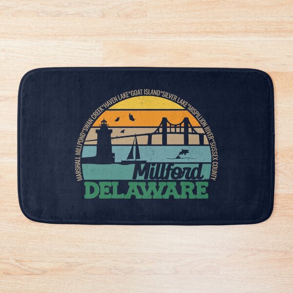 Item preview, Milford Delaware Retro Sunset Local Pride Logo  designed and sold by CRHPOD20.