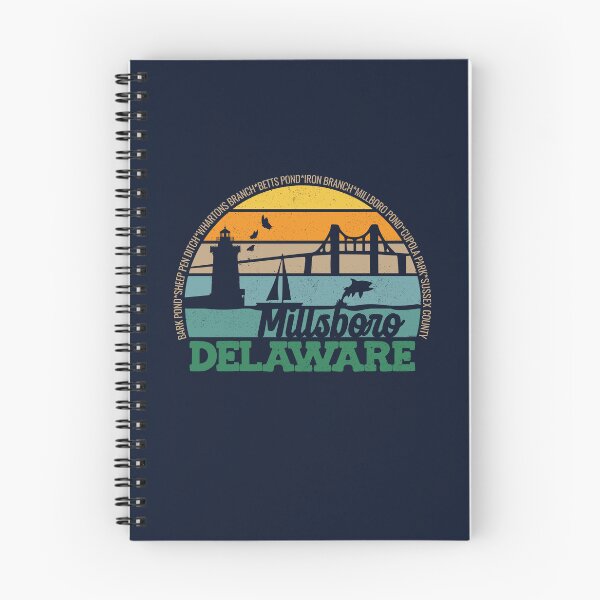 Item preview, Millsboro Delaware Retro Sunset Local Pride Logo  designed and sold by CRHPOD20.