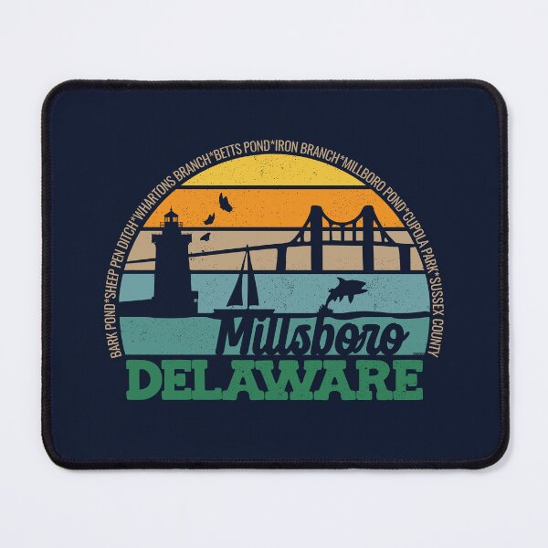Item preview, Millsboro Delaware Retro Sunset Local Pride Logo  designed and sold by CRHPOD20.
