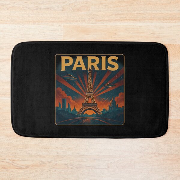 Artikelvorschau, Paris Retro Futuristisches Poster | Pariser Stadtkunst | Pariser Vintage-Design | Pariser Sci-Fi-Stil | Pariser Reiseposter | Pariser Illustration | Pariser Architektur | Pariser Ästhetik entworfen und verkauft von Patternomania.