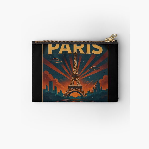 Item preview, Paris Retro Futuristic Poster | Paris City Art | Paris Vintage Design | Paris Sci-Fi Style | Paris Travel Poster | Paris Illustration | Paris Architecture | Paris Aesthetic designed and sold by Patternomania.