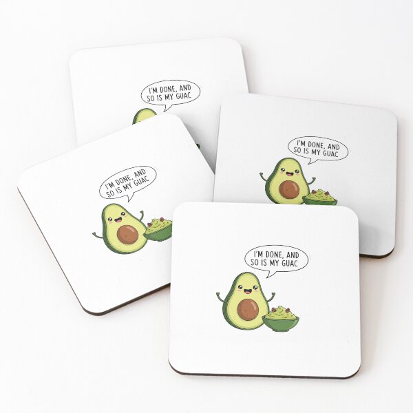 Item preview, Guac is Done Avocado Sticker – Funny Avocado Quit Saying Decal designed and sold by The Vibe.