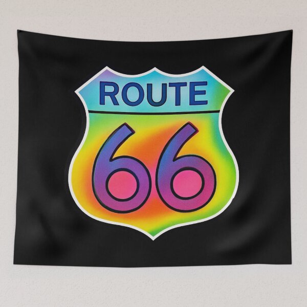 Item preview, Rainbow Route 66 Sign designed and sold by Myra365Art.