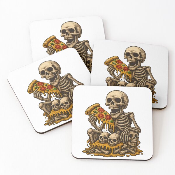 Item preview, Skeleton Pizza Lover – Spooky Food Lover Horror Art Design designed and sold by cocomelon168.