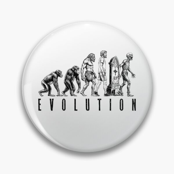 Item preview, Funny Halloween Zombie Evolution Man Ape Caveman Horror designed and sold by GrandeDuc.