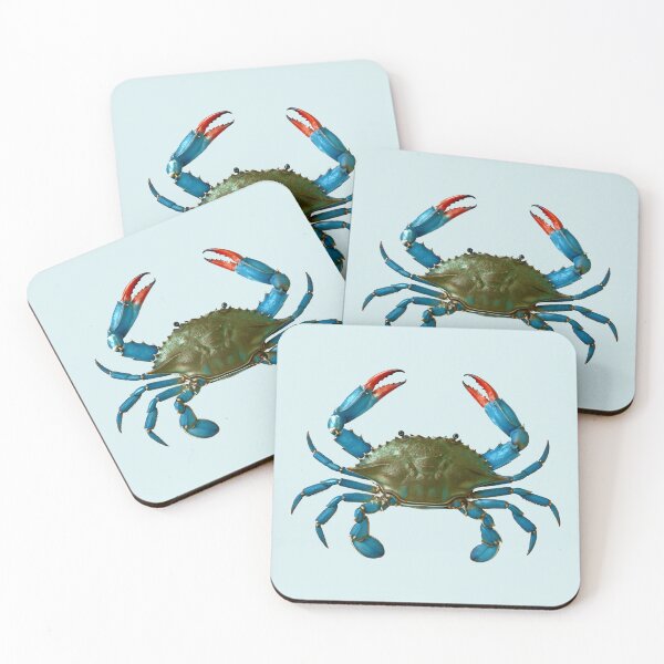 Item preview, Blue Crab - Marine Ocean Life designed and sold by Myra365Art.
