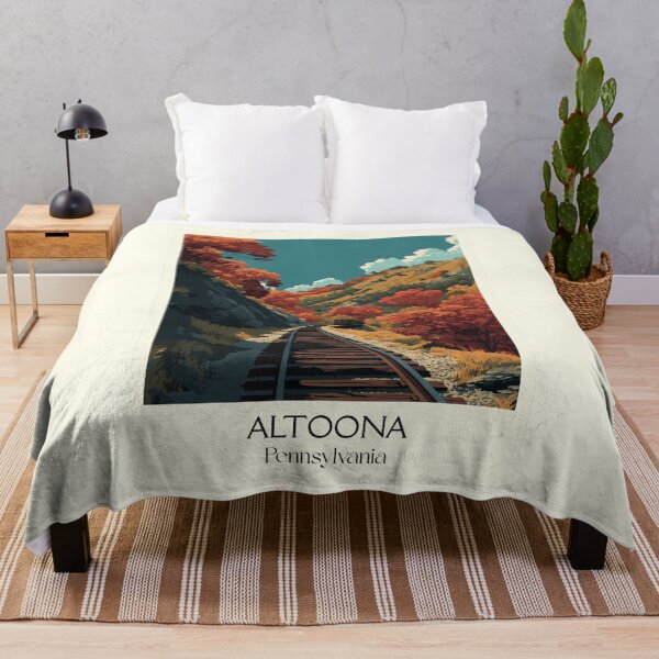 Item preview, Altoona Pennsylvania Vintage Travel Poster | Railroad History Art designed and sold by TuncGK.