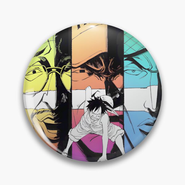 Item preview, One Piece: Luffy vs Admirals Kizaru, Aokiji, Akainu designed and sold by giaquintomoe.