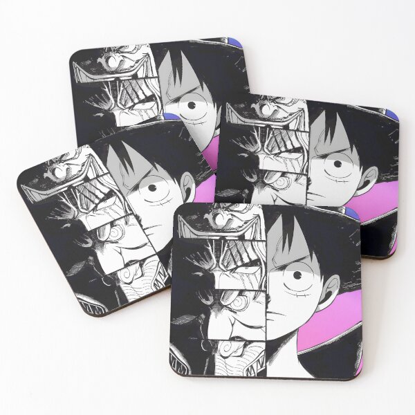 Item preview, One Piece Luffy vs Yonko & Blackbeard Monochrome Art designed and sold by giaquintomoe.