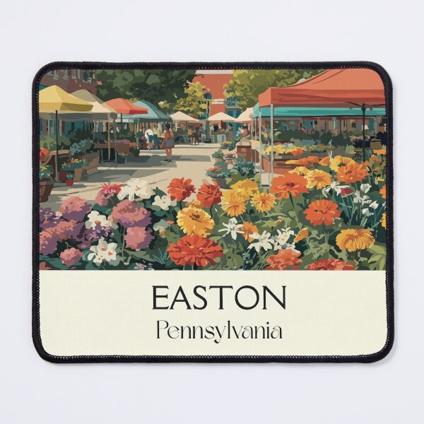 Item preview, Easton Pennsylvania Vintage Travel Poster | Historic Centre Square designed and sold by TuncGK.