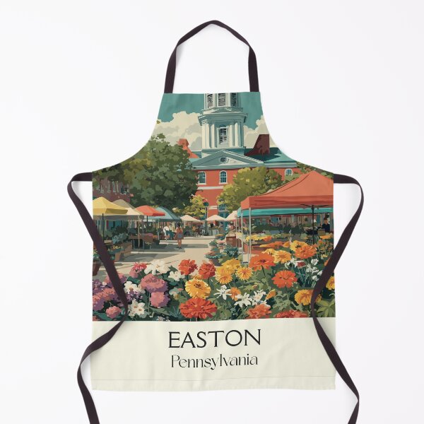 Item preview, Easton Pennsylvania Vintage Travel Poster | Historic Centre Square designed and sold by TuncGK.