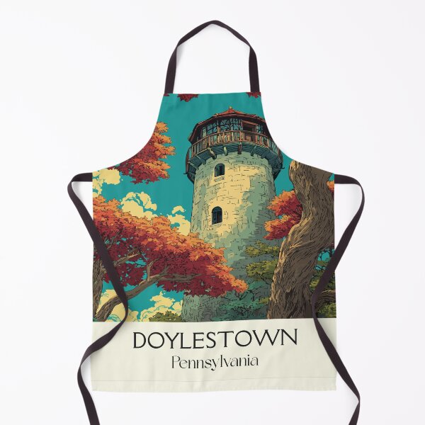 Item preview, Doylestown Pennsylvania Vintage Travel Poster | Bucks County Art designed and sold by TuncGK.