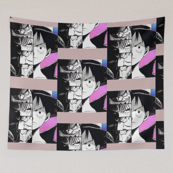 Item preview, One Piece Luffy vs Yonko & Blackbeard Monochrome Art designed and sold by giaquintomoe.