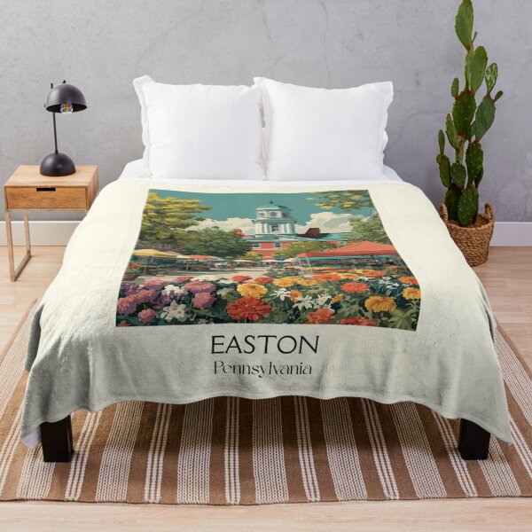 Item preview, Easton Pennsylvania Vintage Travel Poster | Historic Centre Square designed and sold by TuncGK.