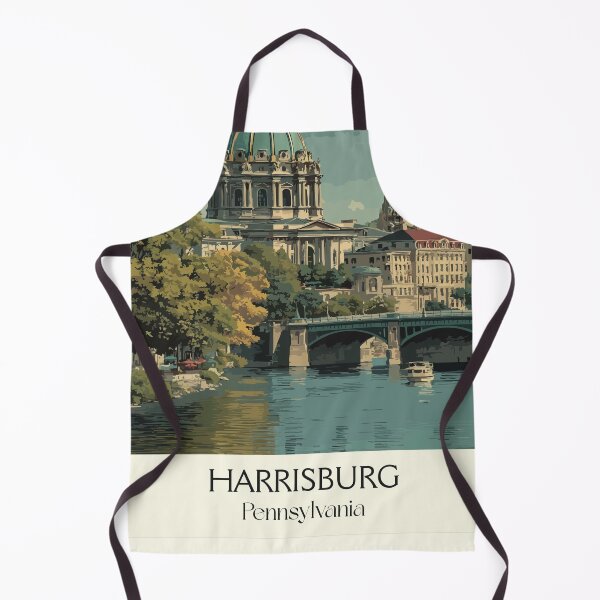 Item preview, Harrisburg Pennsylvania Vintage Travel Poster | State Capitol Art designed and sold by TuncGK.