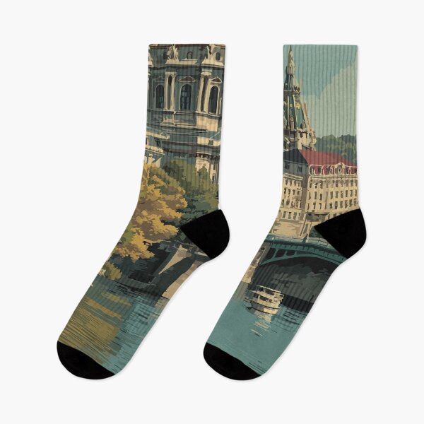 Item preview, Harrisburg Pennsylvania Vintage Travel Poster | State Capitol Art designed and sold by TuncGK.