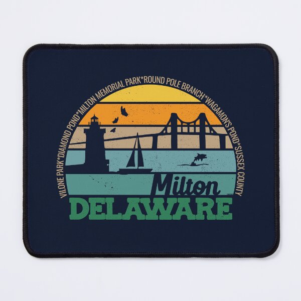 Item preview, Milton Delaware Retro Sunset Local Pride Logo  designed and sold by CRHPOD20.