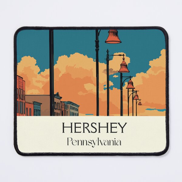 Item preview, Hershey Pennsylvania Vintage Travel Poster | Sweet Town USA designed and sold by TuncGK.