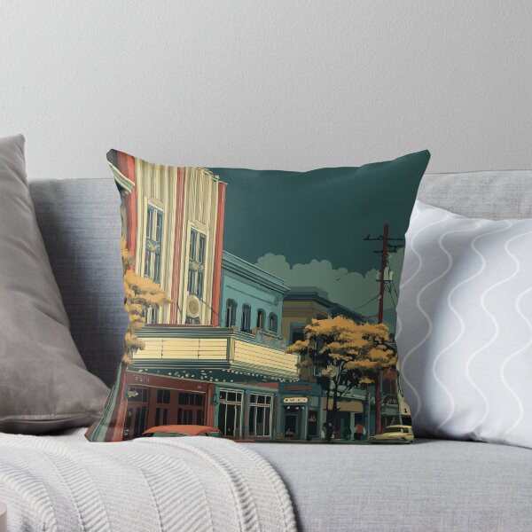 Item preview, Indiana Pennsylvania Vintage Travel Poster | Retro Main Street Art designed and sold by TuncGK.
