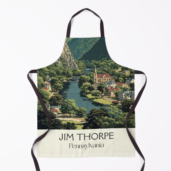 Item preview, Jim Thorpe Pennsylvania Vintage Travel Poster | Pocono Mountains Art designed and sold by TuncGK.