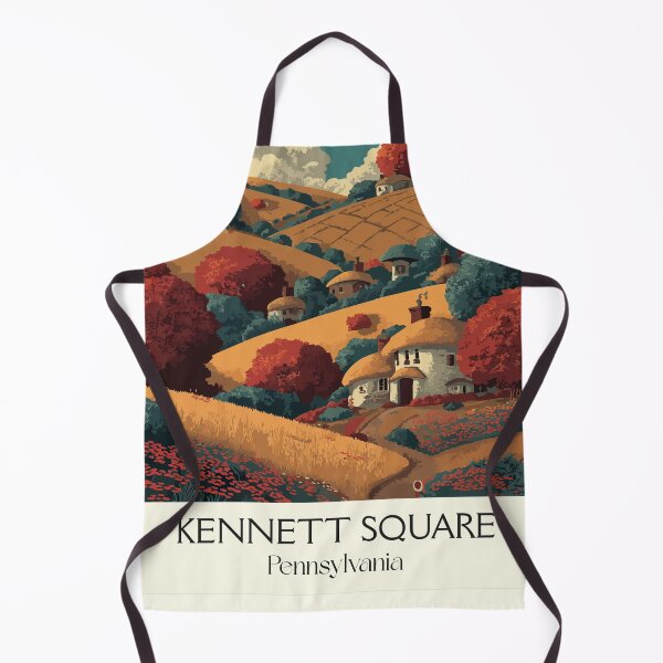 Item preview, Kennett Square Pennsylvania Vintage Travel Poster | Mushroom Capital designed and sold by TuncGK.