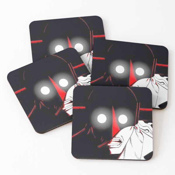 Artikelvorschau, Shadowed Enigma Split Face Art | Dunkler Anime-Stil Kriegerdruck entworfen und verkauft von giaquintomoe.