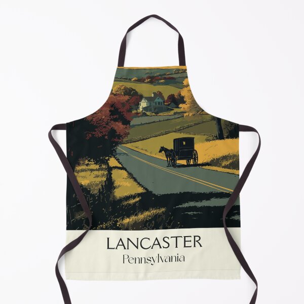 Item preview, Lancaster Pennsylvania Vintage Travel Poster | Amish Country Art designed and sold by TuncGK.