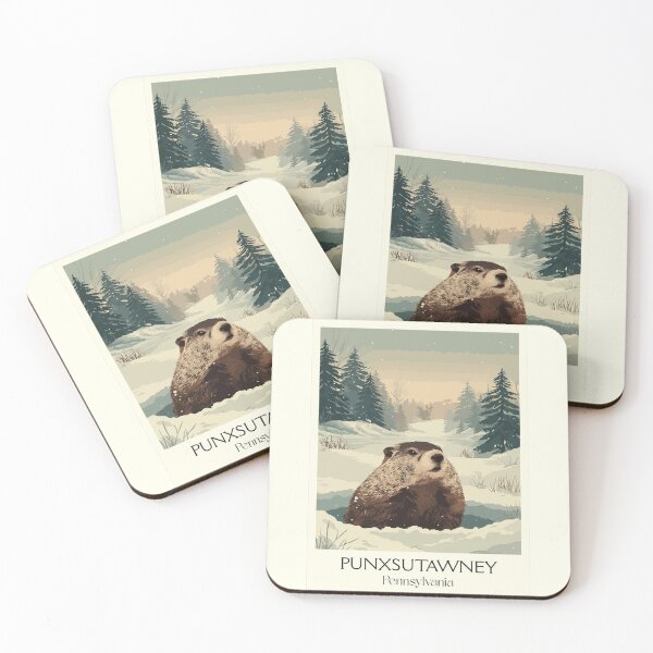 Item preview, Punxsutawney Pennsylvania Vintage Travel Poster | Famous Forecaster Art designed and sold by TuncGK.