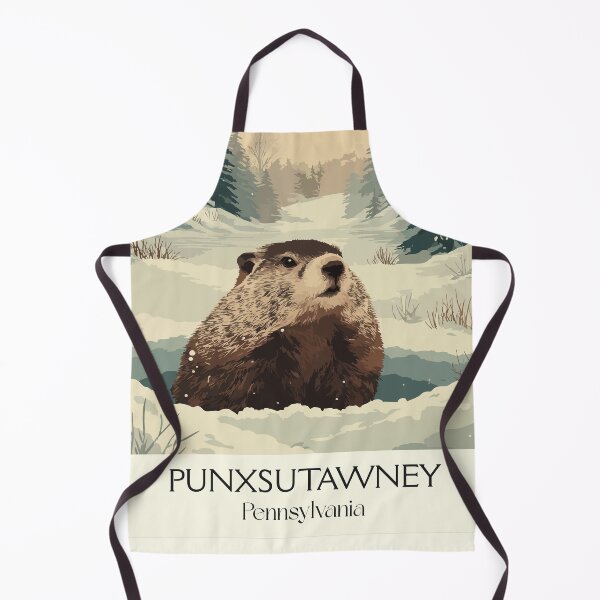 Item preview, Punxsutawney Pennsylvania Vintage Travel Poster | Famous Forecaster Art designed and sold by TuncGK.