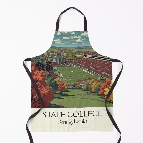 Item preview, State College Pennsylvania Vintage Travel Poster | Happy Valley Art designed and sold by TuncGK.