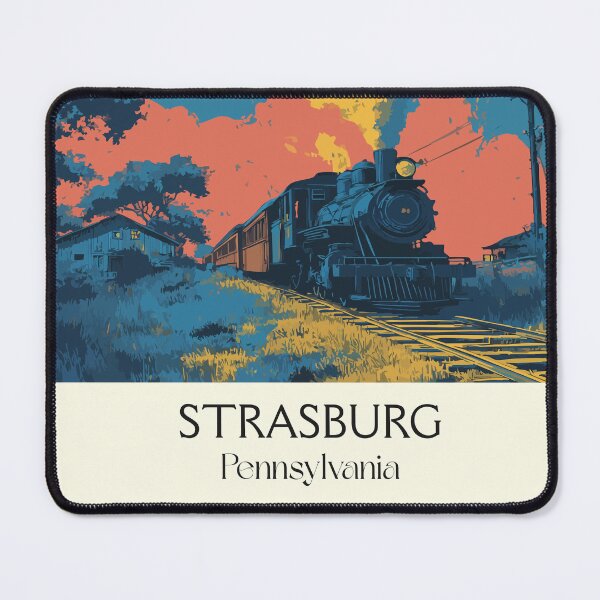 Item preview, Strasburg Pennsylvania Vintage Travel Poster | Historic Train Art designed and sold by TuncGK.