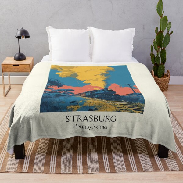 Item preview, Strasburg Pennsylvania Vintage Travel Poster | Historic Train Art designed and sold by TuncGK.