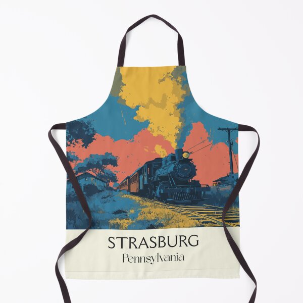 Item preview, Strasburg Pennsylvania Vintage Travel Poster | Historic Train Art designed and sold by TuncGK.