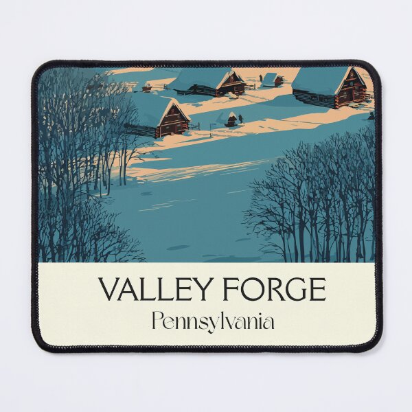 Item preview, Valley Forge Pennsylvania Vintage Travel Poster | Revolutionary War Art designed and sold by TuncGK.