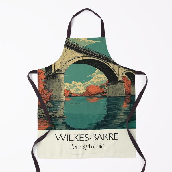 Item preview, Wilkes-Barre Pennsylvania Vintage Travel Poster | Wyoming Valley Art designed and sold by TuncGK.