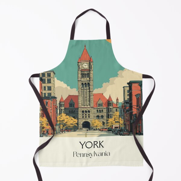 Item preview, York Pennsylvania Vintage Travel Poster | White Rose City designed and sold by TuncGK.