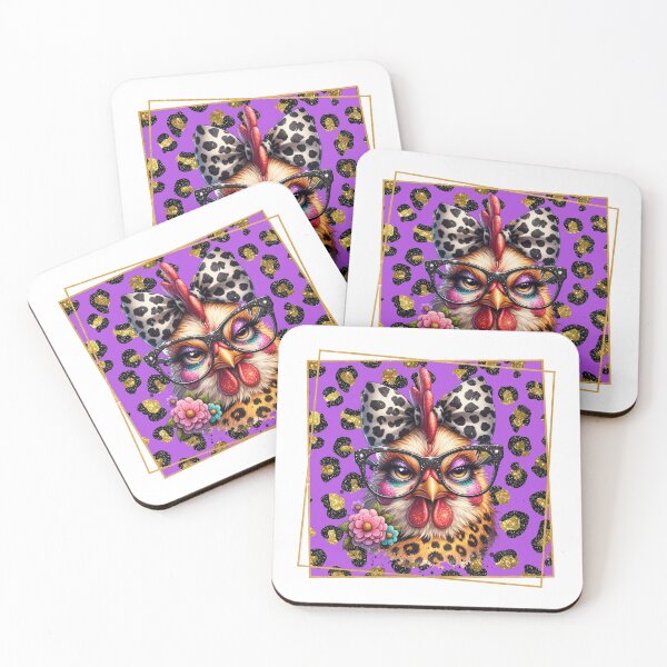 Item preview, Sassy Chicken Black Glasses designed and sold by Kitty Quinn Of Wonder Design's.