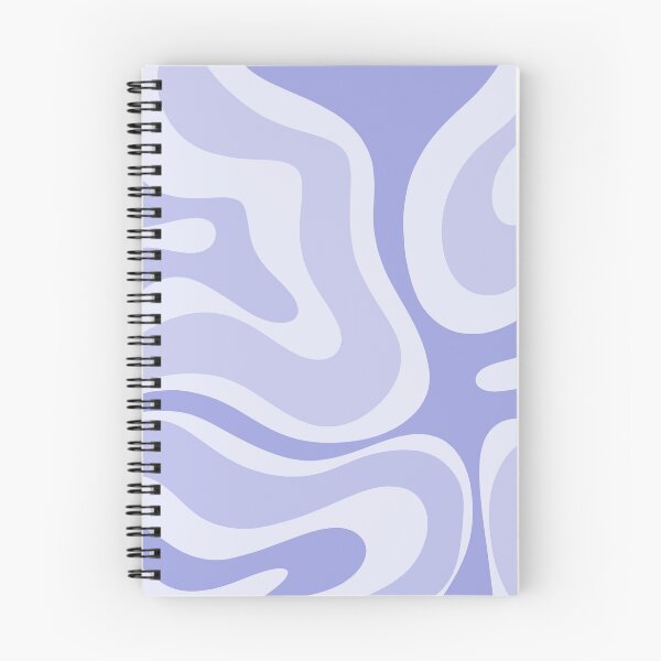 Item preview, Modern Retro Liquid Swirl Abstract in Light Lavender Purple designed and sold by kierkegaard.