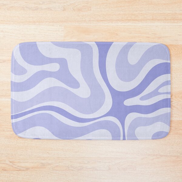 Item preview, Modern Retro Liquid Swirl Abstract in Light Lavender Purple designed and sold by kierkegaard.