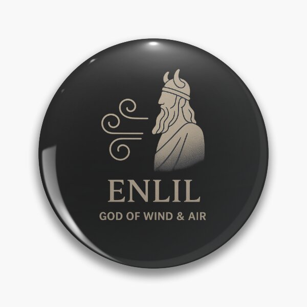 Item preview, Enlil – God of Wind & Air (Mesopotamian Mythology Design) designed and sold by Bratak.