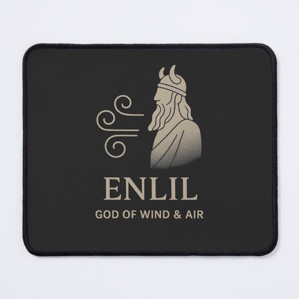 Item preview, Enlil – God of Wind & Air (Mesopotamian Mythology Design) designed and sold by Bratak.